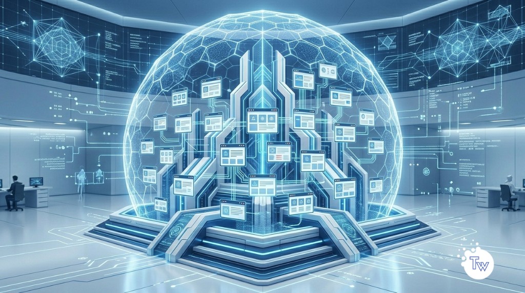 Fortaleza digital protegiendo múltiples sitios web con estrategia de seguridad Blindaje 360°