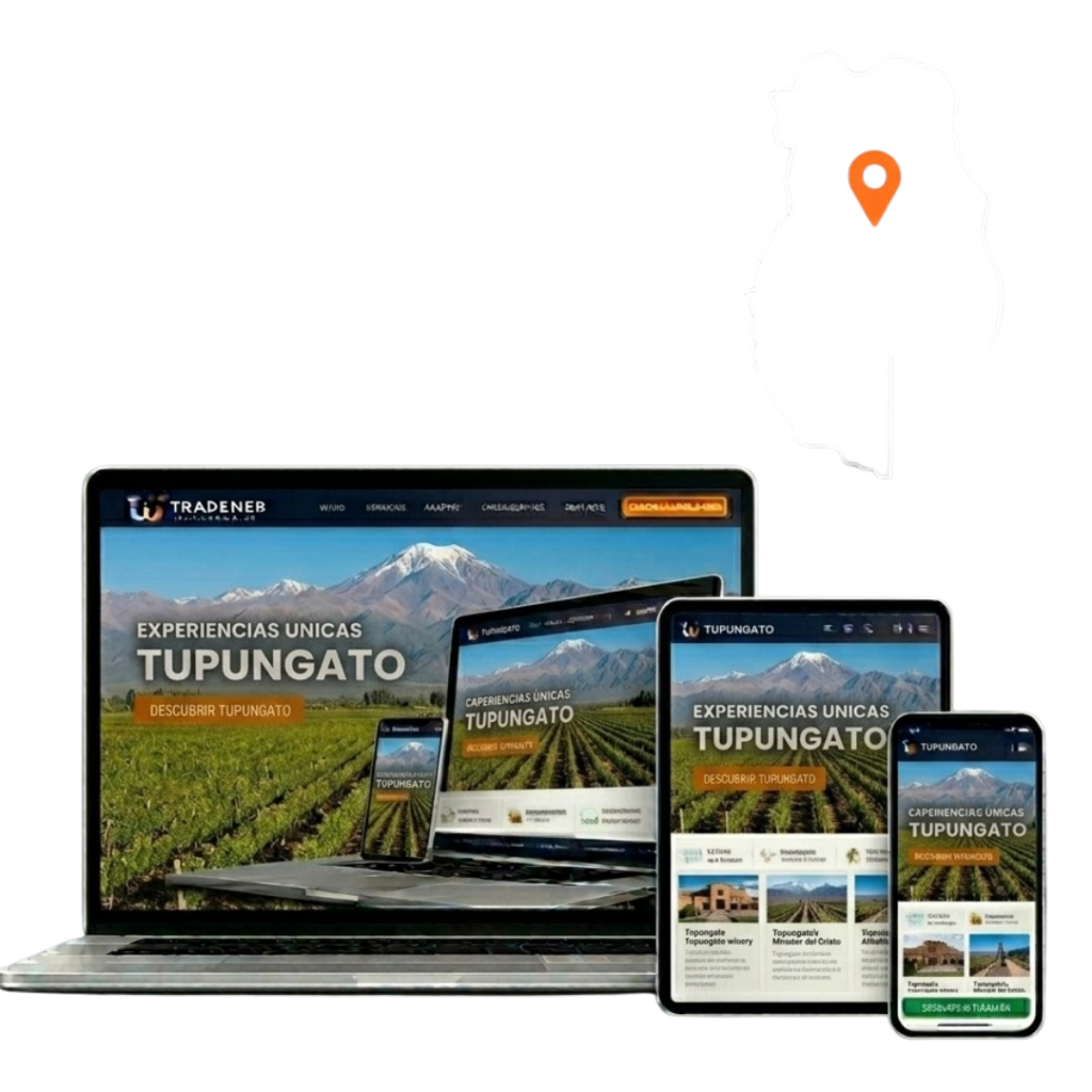 Desarrollo de plataformas web efectivas y adaptativas para negocios de Tupungato, TradeWeb.