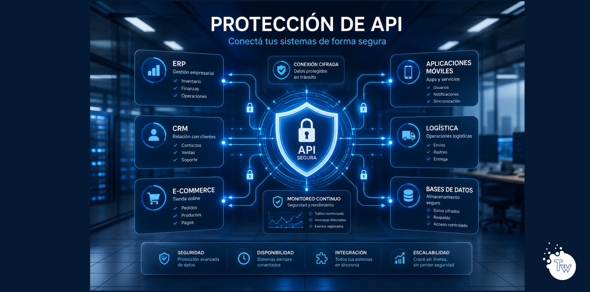 Protección de API para conectar sistemas empresariales de forma segura