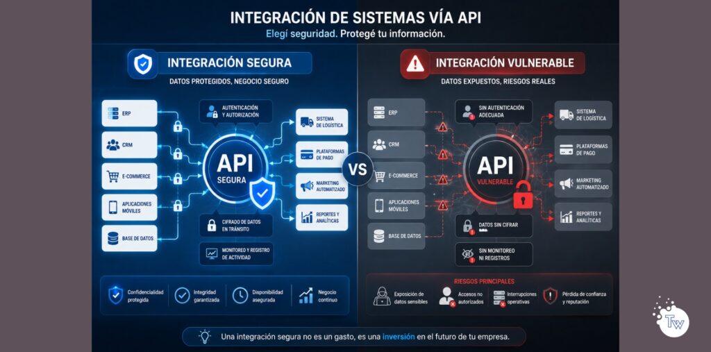 Riesgos de una integración entre sistemas sin protección adecuada