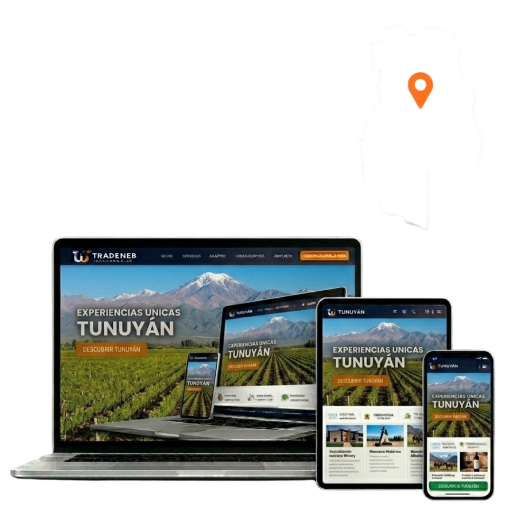 Soluciones integrales de E-commerce y diseño de plataformas digitales para negocios de Tunuyán en múltiples dispositivos.